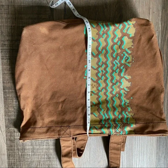 Vintage Y2K Marc Jacobs Brown & Green Canvas Tote Bag - Picture 7 of 11